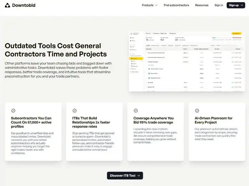Downtobid: The AI-Powered Platform Revolutionizing Construction Bidding