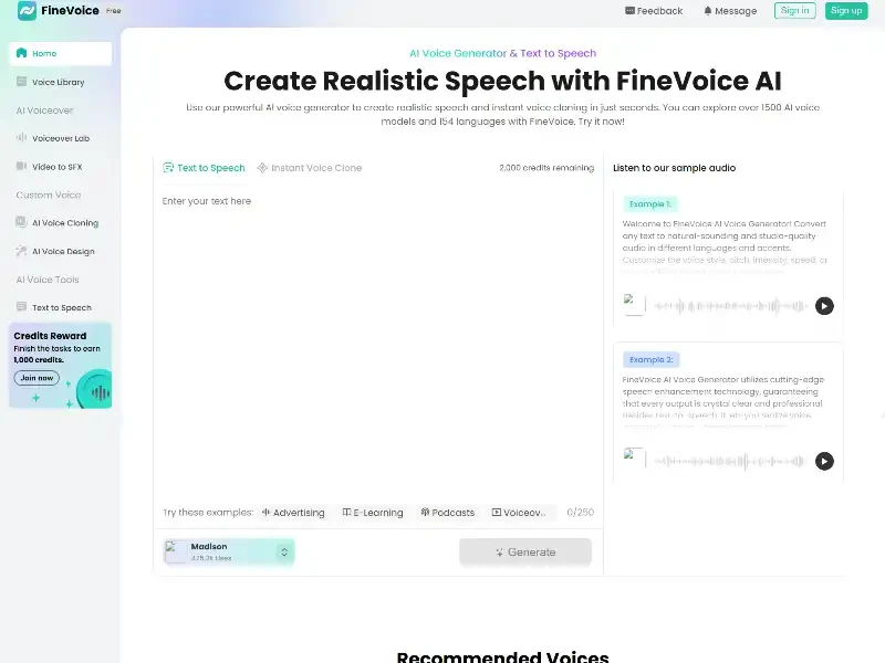 FineVoice AI: The Ultimate Guide to Realistic AI Voice Generation (2025 Tutorial)‌