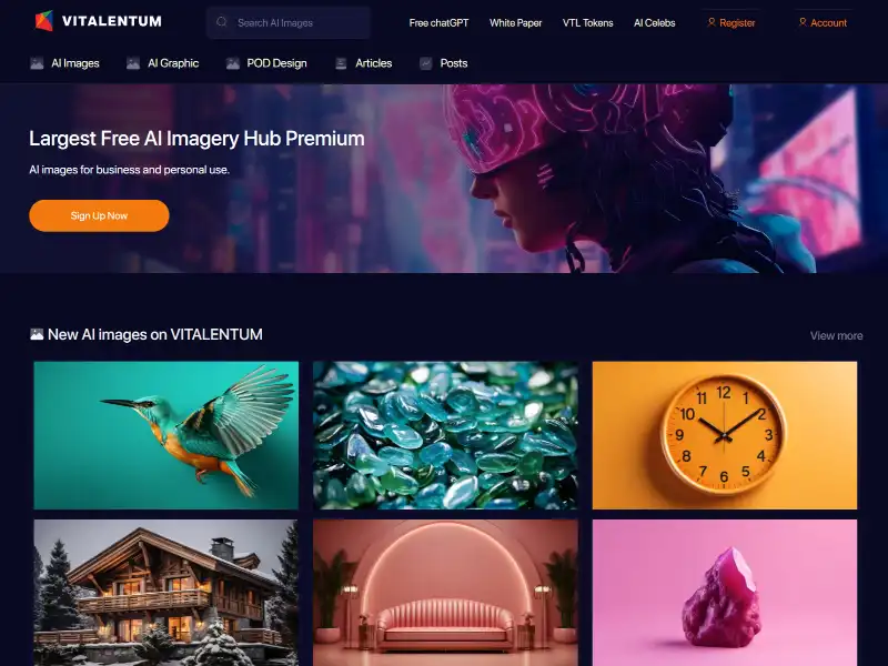 Discover Vitalentum: Your Gateway to Stunning AI-Generated Images for Business and Personal Use