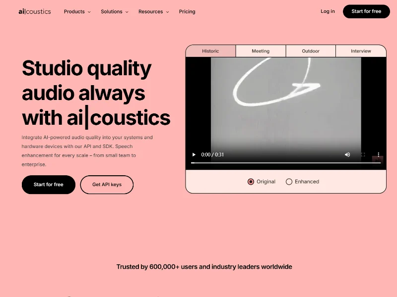 Introducing AI Coustics: Revolutionizing Audio Enhancement with AI Tools