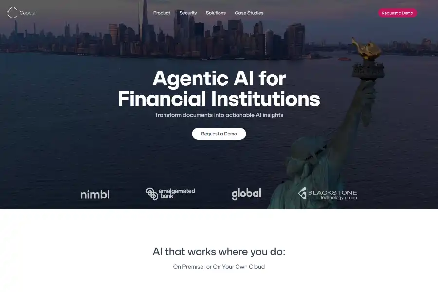 Cape AI: Transforming Financial Institutions with Agentic AI