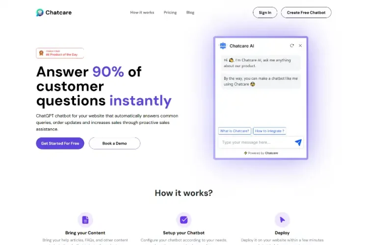 Revolutionize 24/7 Support with 3 Game-Changing Features of Chatcare—The AI Chatbot That Instantly Answers 90% of Customer Queries