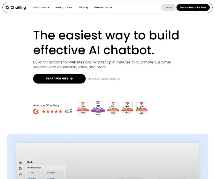 Chatling-No-Code-AI-Chatbot-for-Your-Website