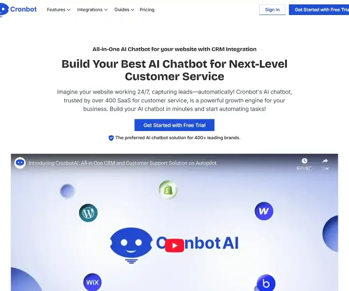 Cronbot-Build-the-Best-AI-Chatbot-for-Your-Website