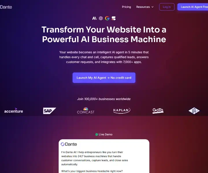 Dante-AI-AI-Agents-That-Grow-Your-Business-24-7-–-No-Coding