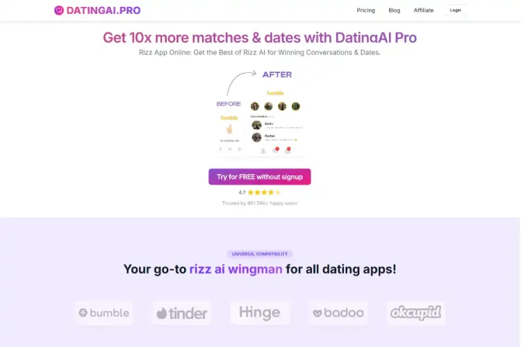 “Transform Your Love Life in 7 Clicks!” — The Ultimate Deep-Dive into DatingAI.Pro, the Unstoppable Rizz AI Wingman