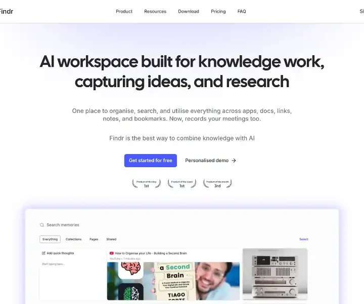 Findr-AI-Second-Brain-for-Personal-Knowledge-Management