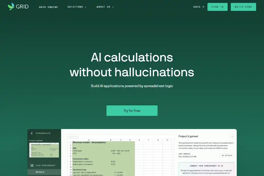 Revolutionary 7-Fold Power: GRID’s AI-First Spreadsheet Engine That Eliminates Hallucinations and Supercharges Business Logic
