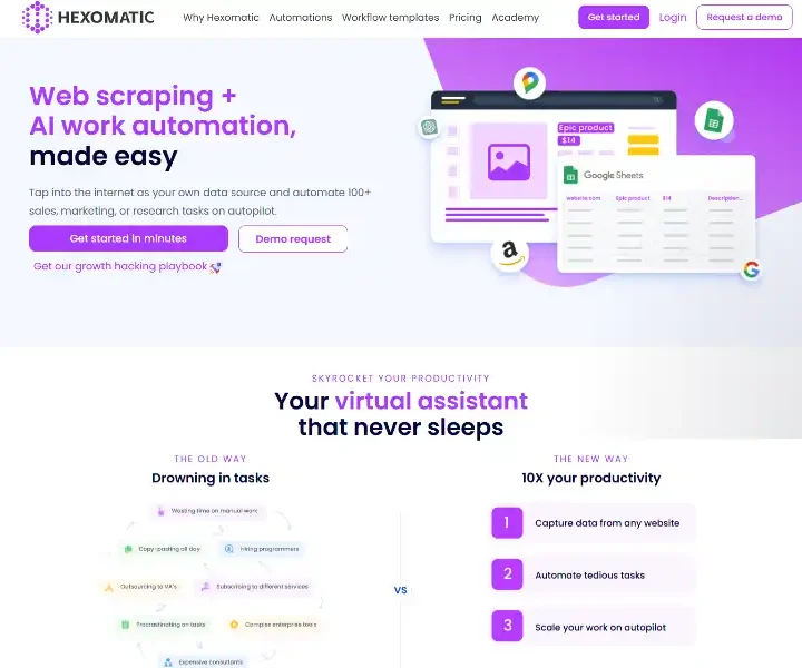 Hexomatic-Web-Scraping-and-Workflow-Automation-Made-Easy