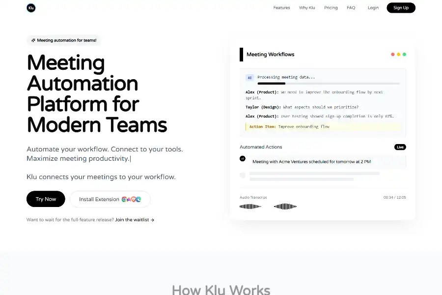 Klu Review 2025: 7 Powerful Ways This AI Meeting Automation Platform Supercharges Team Productivity