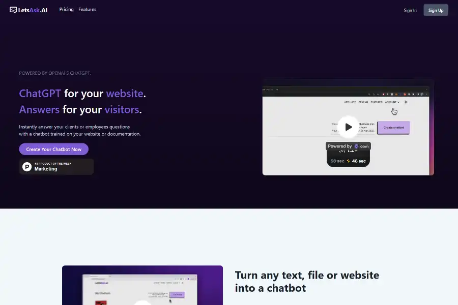 LetsAsk.AI: The Ultimate Guide to Building a Custom ChatGPT-Powered Chatbot for Your Website