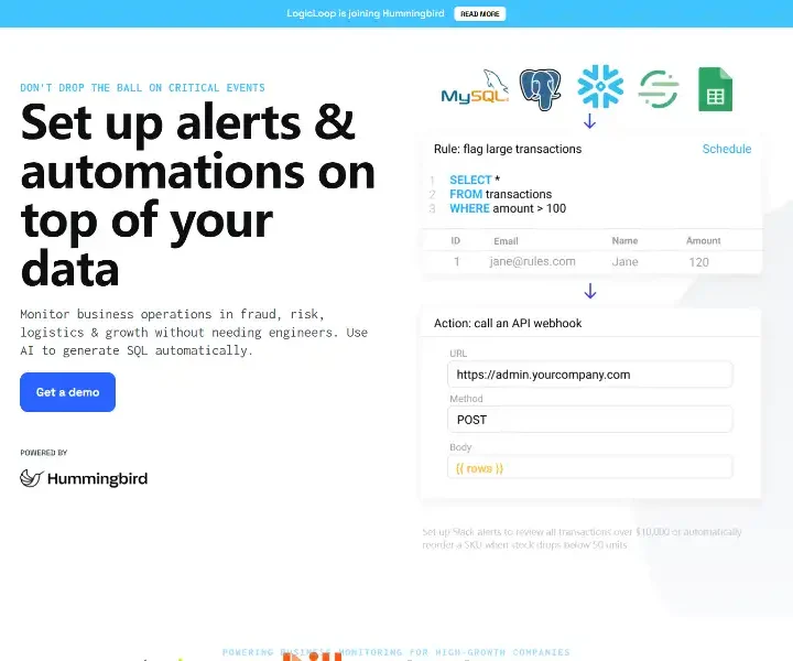 LogicLoop-Alerts-and-automations-on-top-of-your-data
