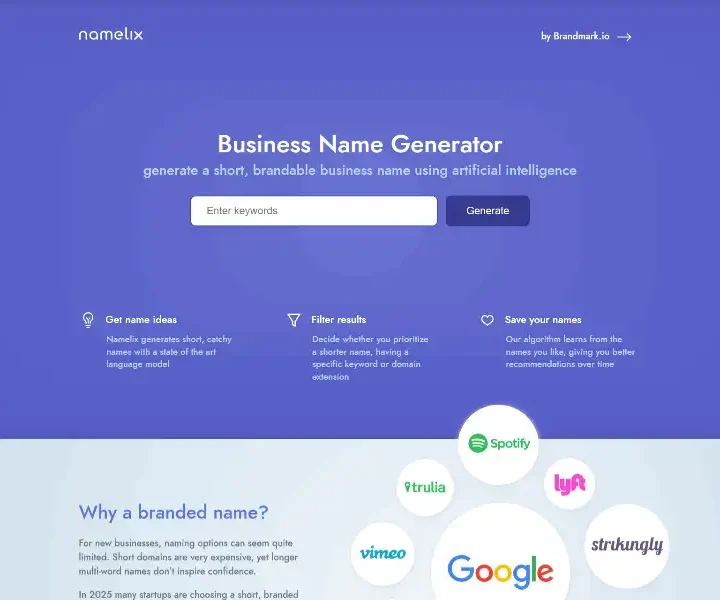 Namelix-Business-Name-Generator-free-AI-powered-naming-tool