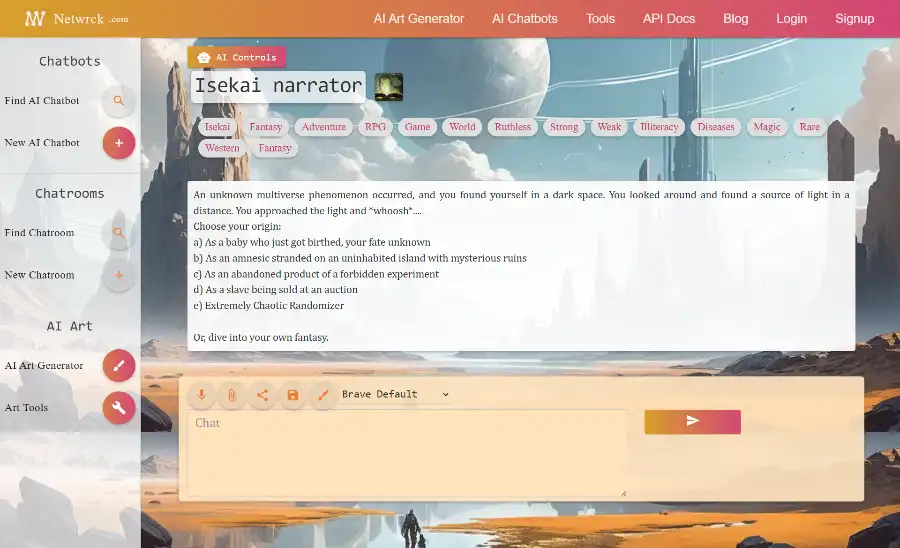 Revolutionary 3-in-1 Powerhouse: Netwrck AI Chat, AI Characters & AI Art Generator Ignites 5-Star Creative Explosion in 2025