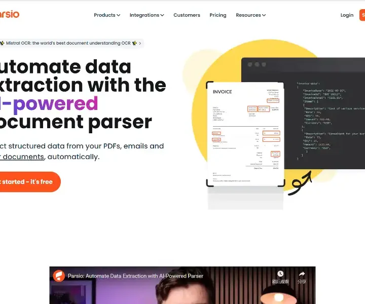 Parsio-Extract-Data-From-Emails-and-Documents
