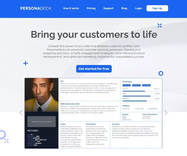 Personadeck-free-AI-user-persona-generator