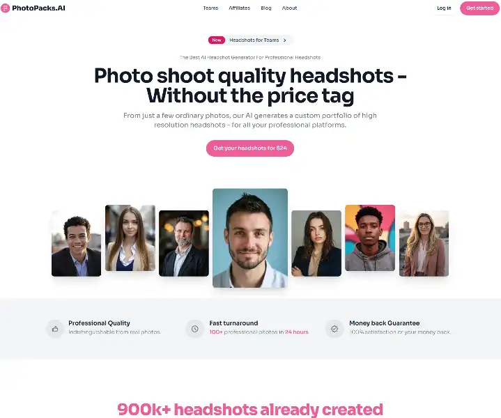 PhotoPacks.AI – Revolutionizing Professional Headshots with AI‌
