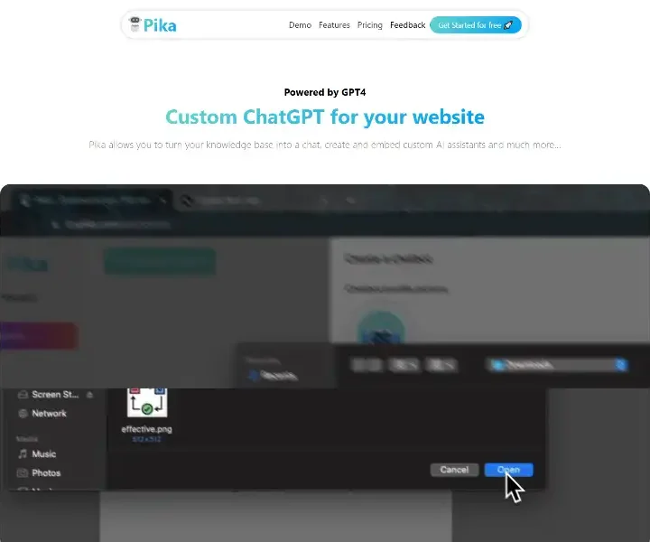 Pika-Custom-ChatGPT-for-your-website