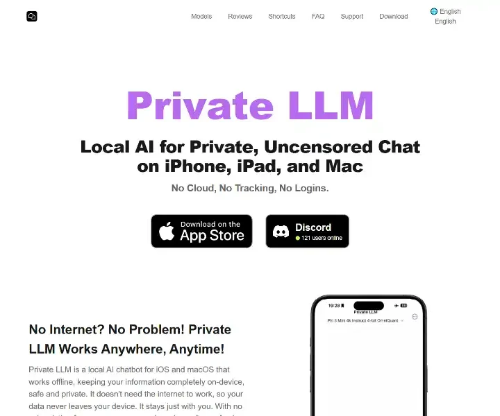 Private-LLM-Local-AI-for-Uncensored-Chat-on-iPhone-iPad-Mac
