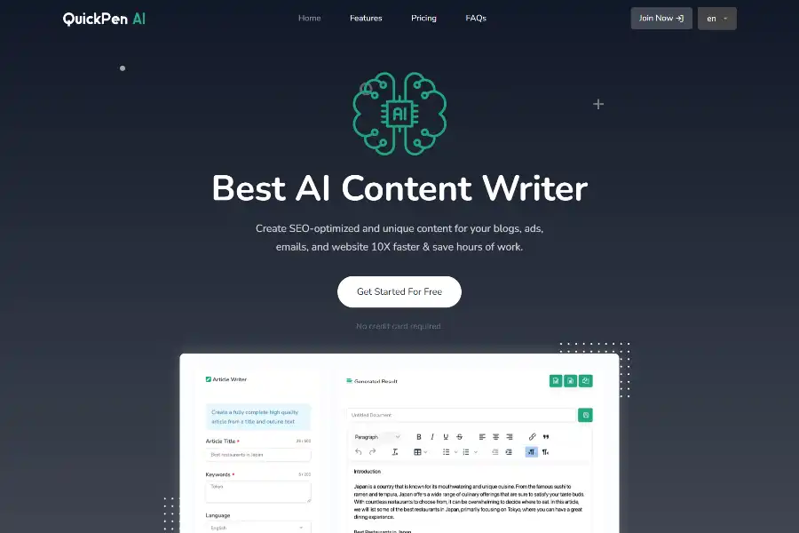 QuickPen AI: A Deep-Dive Analysis of the All-in-One AI Content Creation Platform