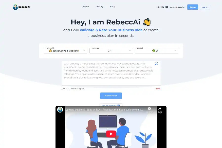 Revolutionizing Business Ideas with RebeccAi: A Comprehensive Analysis