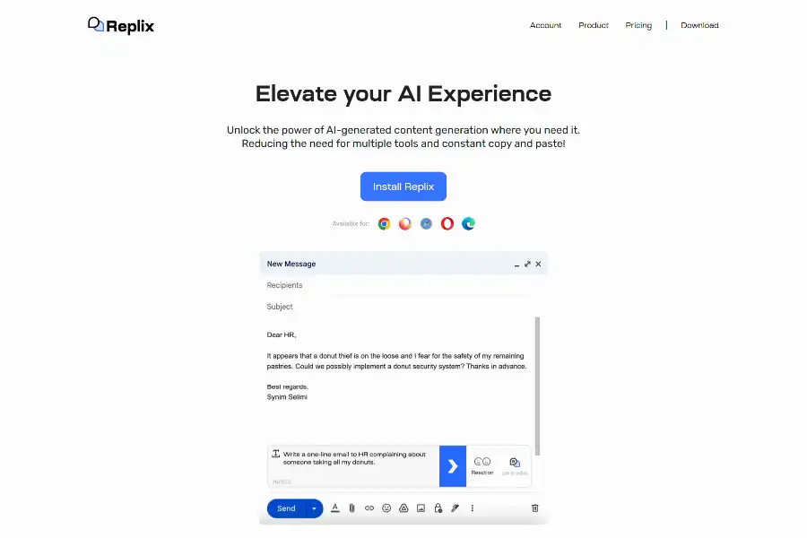 Replix.ai – The All-in-One AI Assistant for Seamless Content Generation and Context-Aware Replies