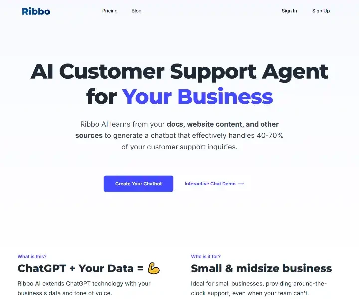 Ribbo-AI-Customer-Support-Agent-for-Your-Business