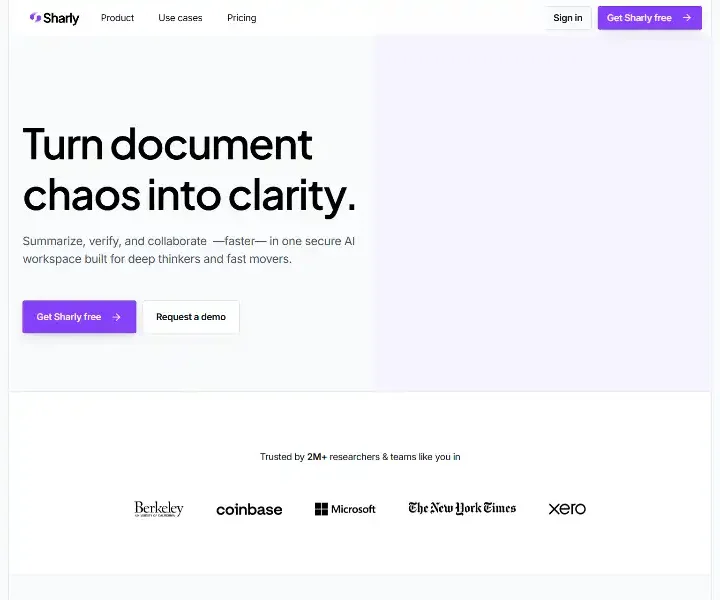 Sharly-AI-Research-Assistant-for-Summarizing-Comparing-Citing-Documents