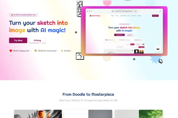 ‌SketchToImage: Transforming Doodles into Digital Art with AI‌