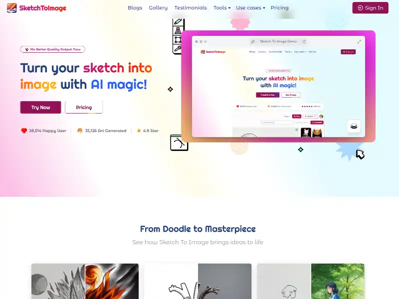 SketchToImage: Transforming Doodles into Digital Art with AI