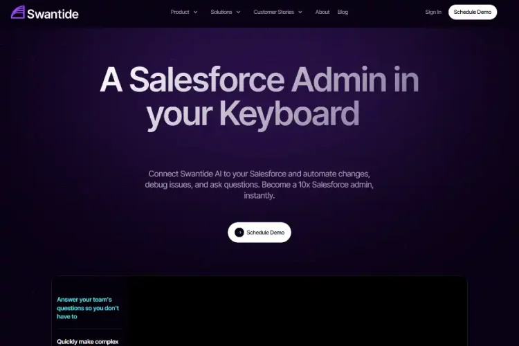 Revolutionize Your Salesforce Experience with Swantide: 10x Efficiency in Just Days!