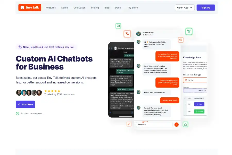 Comprehensive Analysis of Tiny Talk AI: Revolutionizing Business Communication with Custom AI Chatbots