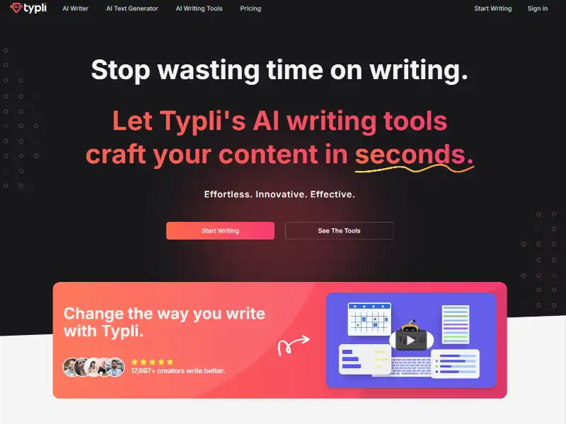 Unlocking Creativity with Typli AI: A Tool for Every Writer
