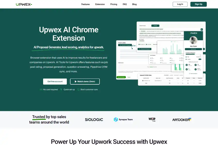 Upwex.io: The AI Arsenal Every Upwork Freelancer and Agency Needs in 2025