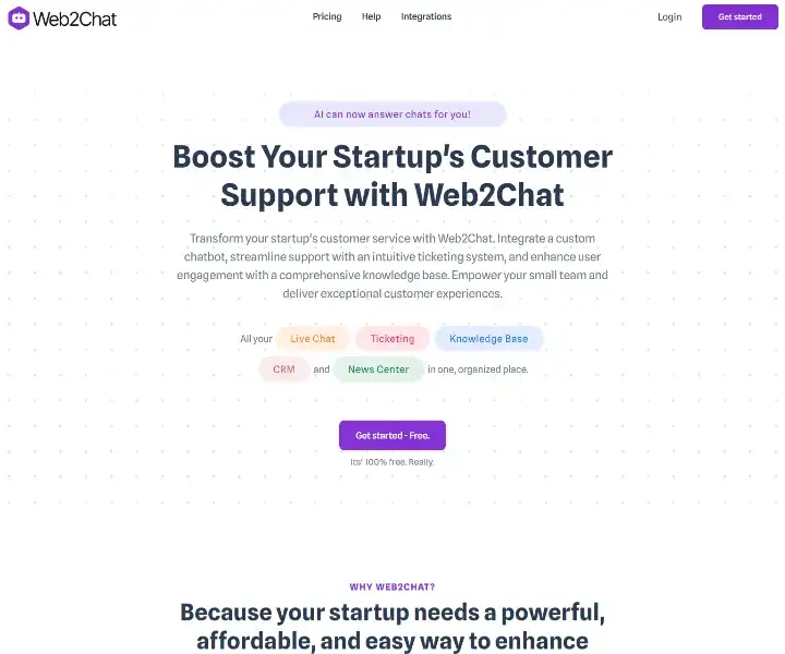 Web2Chat-Transform-Customer-Support-with-AI-Powered-Live-Chat