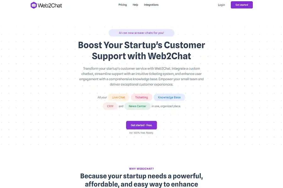 Revolutionize Your Customer Support with Web2Chat: Unleash 5X Efficiency with AI-Powered Bots!