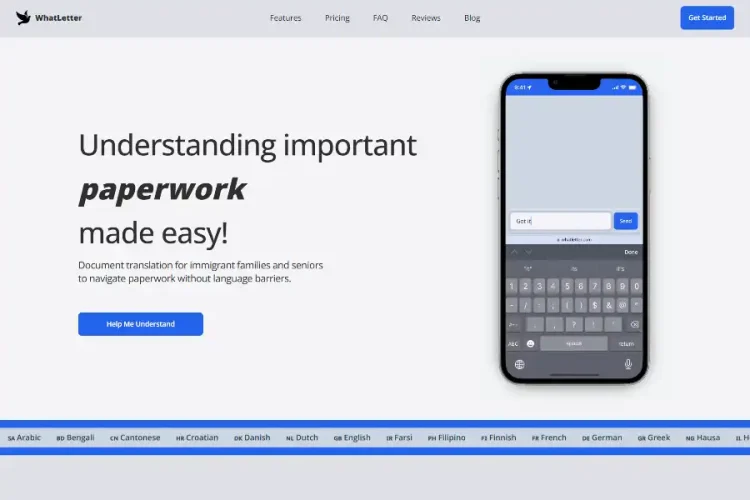 Revolutionary 30-Language Breakthrough! WhatLetter Transforms Document Chaos into Clarity for Immigrant Families and Seniors