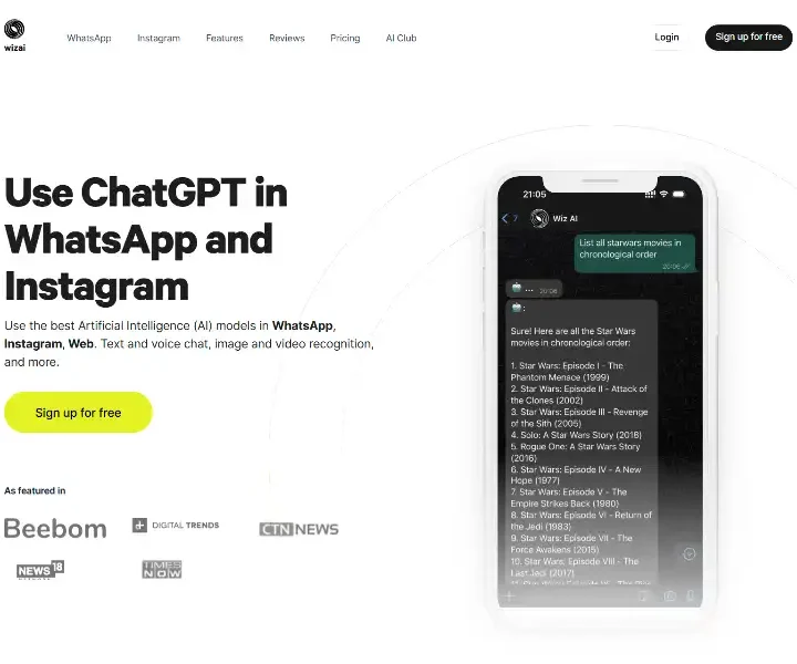 WizAI-ChatGPT-for-WhatsApp-Instagram