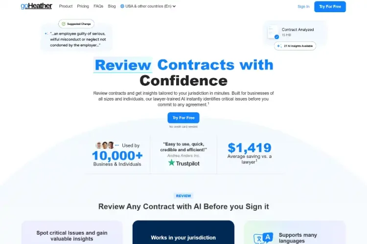 Unlock 5 Powerful Ways goHeather AI Obliterates Legal Risk and Saves $1,419 Per Contract