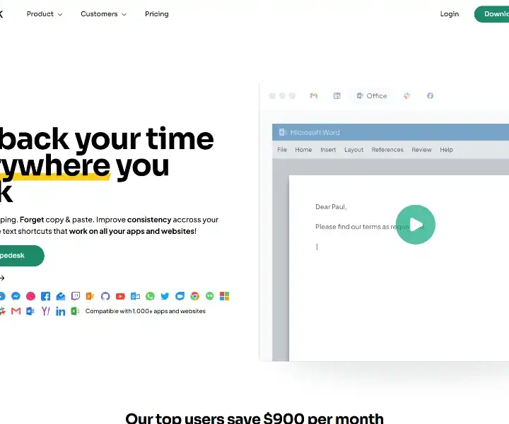 typedesk-Text-Expander-Keyboard-Automation-App