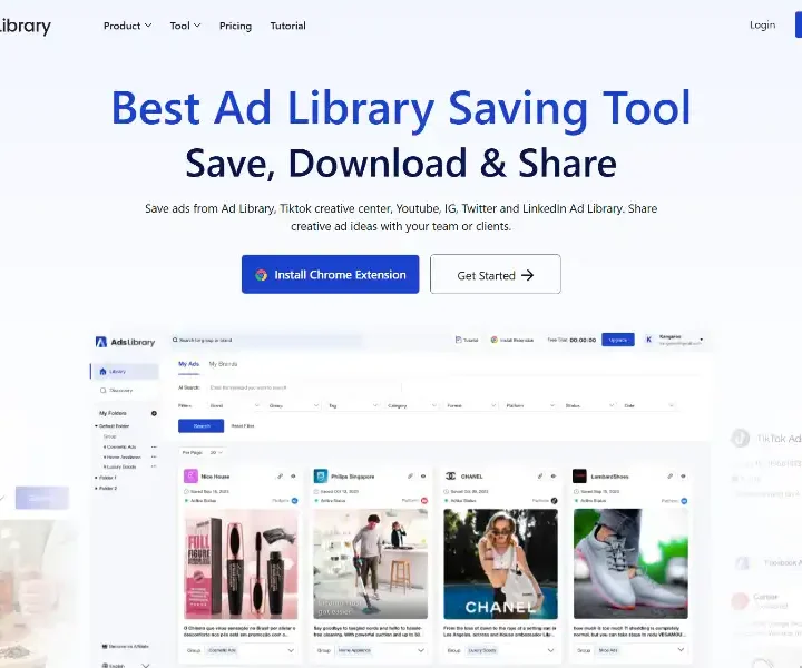 AdsLibrary-Save-Ads-from-Ad-Library-TikTok-YouTube-IG