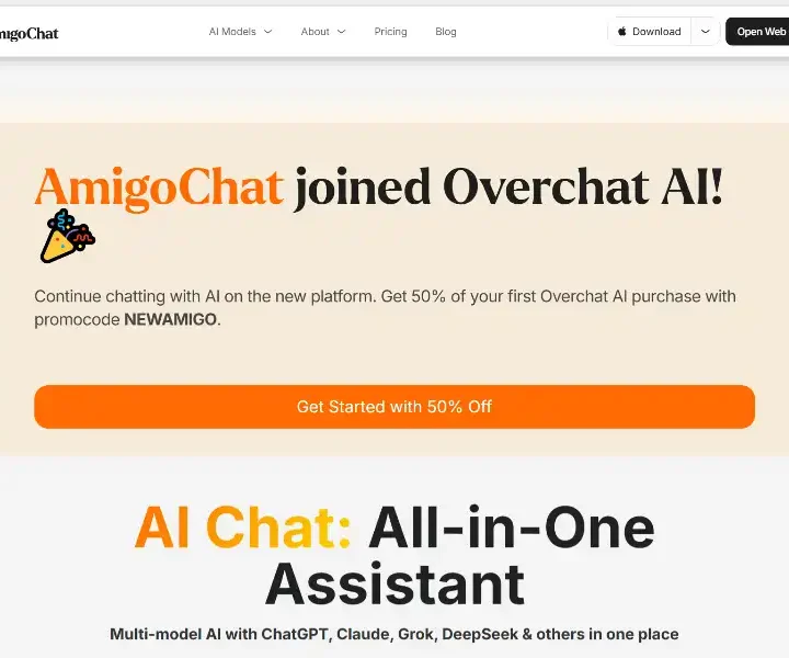 AmigoChat-All-in-One-AI-Chat-for-Every-Task