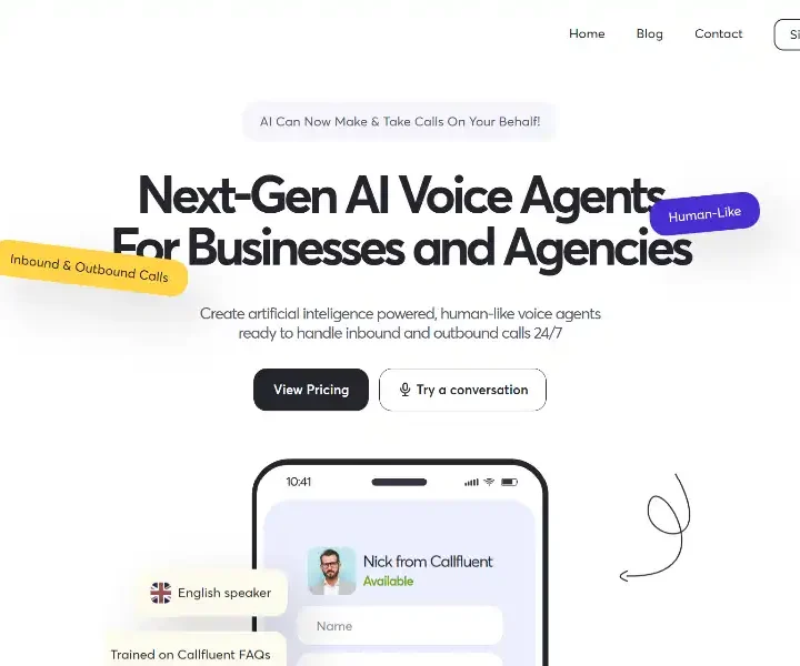 CallFluent-AI-Create-Phone-Calling-AI-Agents-In-60-Seconds-