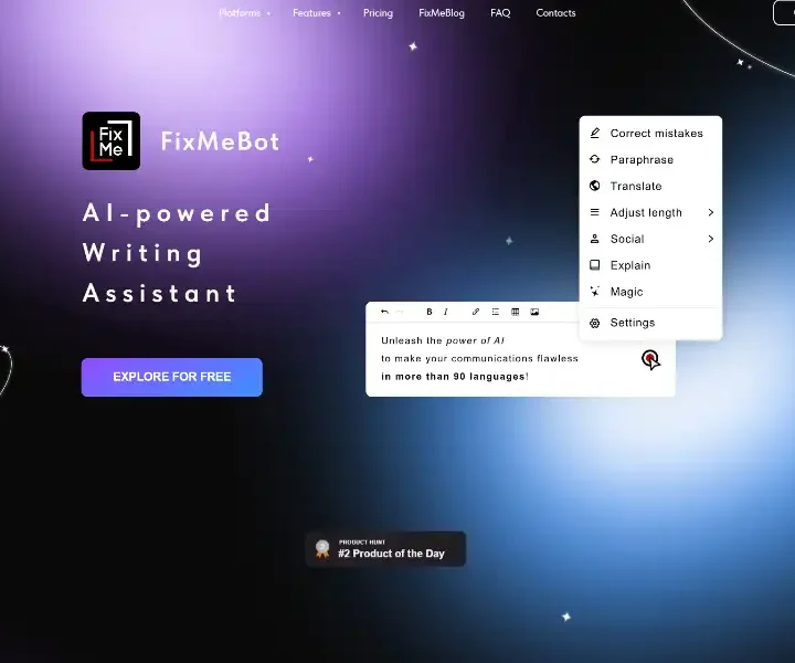 FixMeBot-AI-Writing-Assistant