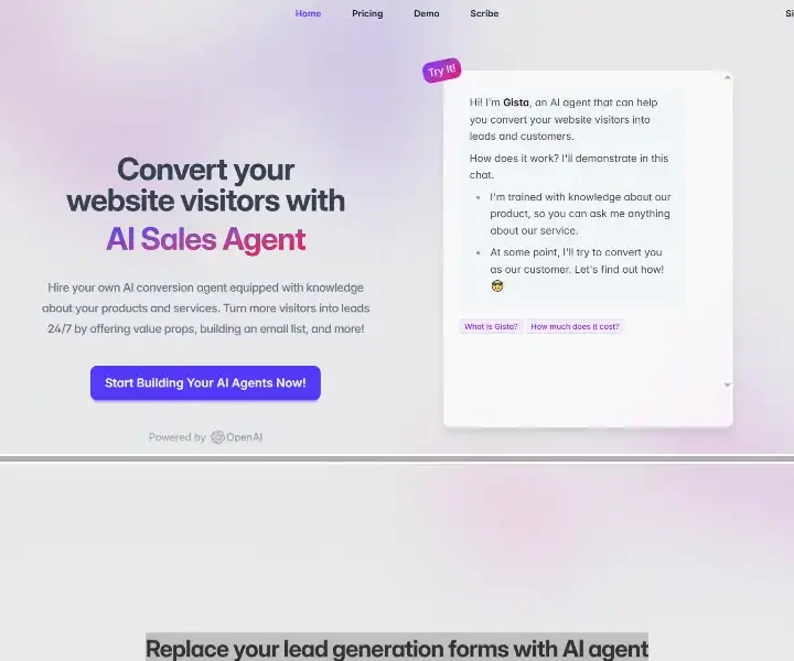 Gista-AI-Conversion-Agent-for-your-websites