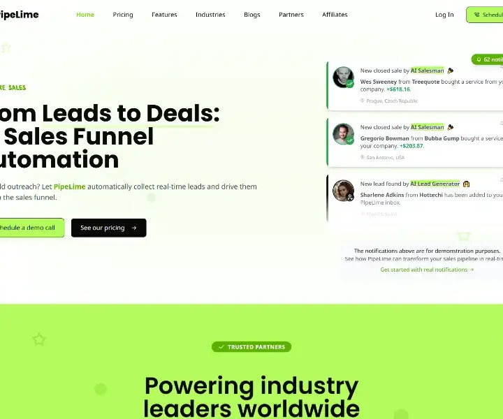 PipeLime-From-Leads-to-Deals-AI-Sales-Funnel-Automation