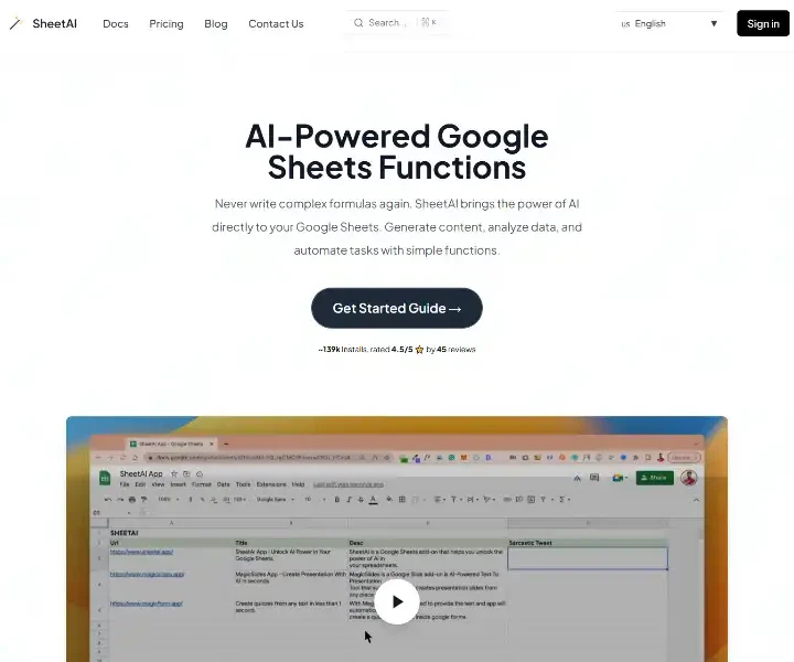 SheetAI-AI-with-Brain-Inside-Google-Sheets