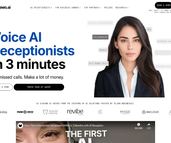 newo-Voice-AI-Builder-Create-AI-Receptionists-in-3-min-Boost-Revenue-