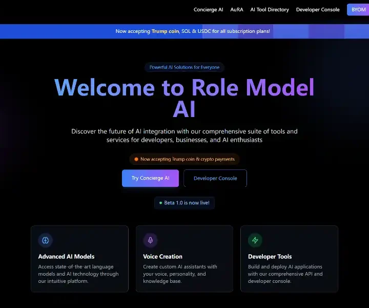 Role-Model-AI-Voice-Assistants-AI-Tools-Directory-Advanced-AI-Platform